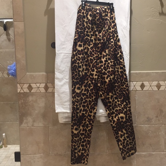 venus leopard jumpsuit